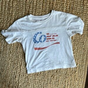 Coca-Cola Graphic T-Shirt with Blue and Red Design